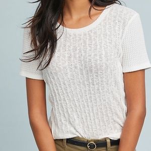 NWOT Anthro Pure + Good Pointelle Tee